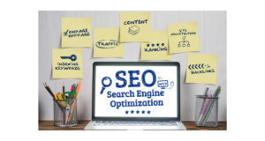 A visual example of the different elements of SEO.